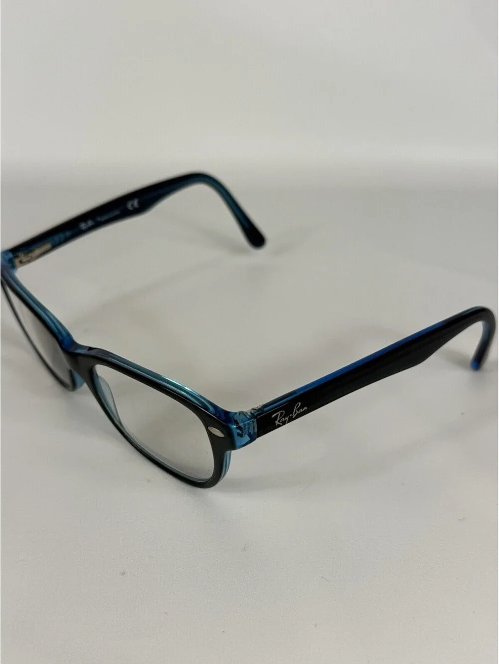 Ray-Ban RB 1555 3667 Eyeglasses Frames Only Youth Blue Full Rim 48-16-130